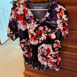 Grey’s Anatomy plus size scrub top 3x